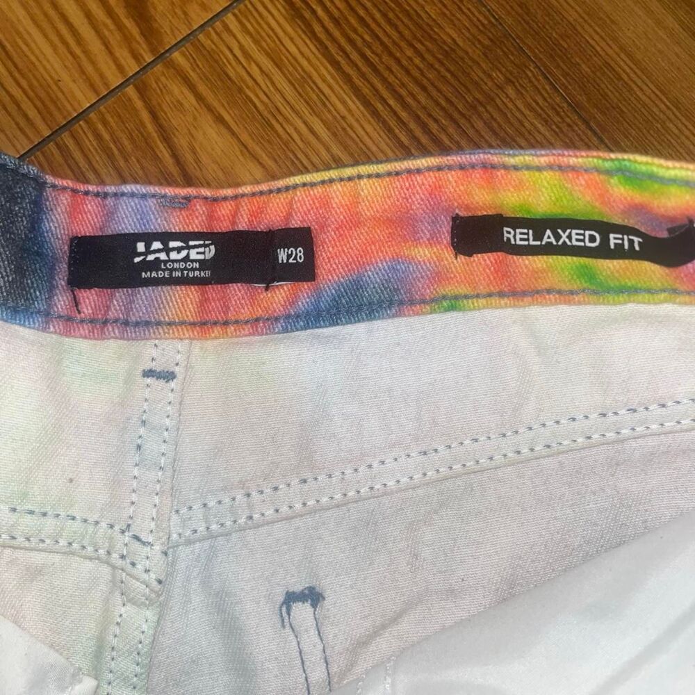 Jaded London Women's Denim Heat Mat Infrafred Tie Dye Jeans SZ 28 - Picture 4 of 5